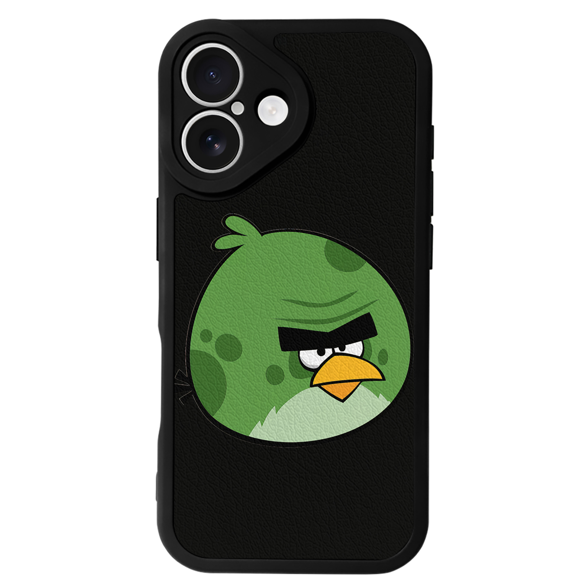 （画像用） Angry Birds アングリーバード 【iPhone 16シリーズ対応】シリコンスマホケース（レザー調） 材質：シリコン